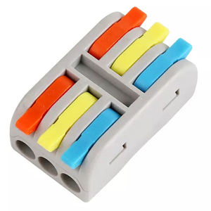 Bloques de terminales de latón <span class=keywords><strong>Yulian</strong></span> Modelo 222 de fábrica china, conectores rápidos de inserción de 2, 3, 4 y 5 pines para cable, para luces LED, 31A - Product Image 4