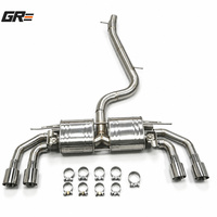 Système d'échappement Catback Valvetronic SS304 pour Volkswagen Golf 7 R 7.5 R 2.0T 2014-2018, tuyau de silencieux arrière intermédiaire