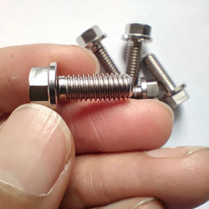 Tornillos de <span class=keywords><strong>cabeza</strong></span> Allen personalizados m10 m5 m6 m8, Perno de brida hexagonal, Perno de Motor de titanio, Perno de brida hexagonal, <span class=keywords><strong>en</strong></span> venta - Product Image 5