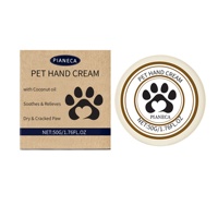 Crème de soin naturelle pour animaux de compagnie de marque privée OEM pour chiens et chats peau sensible baume pour les pattes avec patte fissurée lissante
