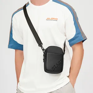 Man Shoulder Messenger Bag Waterproof Oxford Multifunctional Crossbody Waist Bag Wear Belt Mobile Phone Pocket