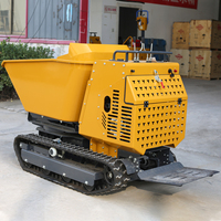 Meistverkaufter Mini-Raupenkipper Raupenlader 1200KG Diesel/Benzinmotor mit Motor & Pumpe 594dm Schaufelkapazität