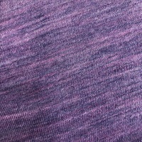 Haut teint en laine mérinos acrylique, maillot à visage unique, tissu maille, couleur violette, pour vêtements à la mode,