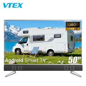 Téléviseur Android 50 <span class=keywords><strong>pouces</strong></span> avec barre de son intégrée, système de cinéma maison, haut-parleurs 40W, 1,5 Go de RAM, 8 Go de stockage, WebOS 3.0, Smart <span class=keywords><strong>TV</strong></span>, 12V 24V DC, <span class=keywords><strong>TV</strong></span> pour voiture et <span class=keywords><strong>camping</strong></span> - Product Image 1