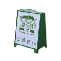 Fourre-tout boîte à lumière, personnalisé extérieur A-frame trottoir signe panneau sandwich acier métal double face affiche boîte à lumière