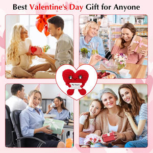 Bambola a Forma di Cuore Fatta a Mano all'Uncinetto, Regalo per la Festa della Mamma/Compleanno/San Valentino, Decorazione Casa con Energia Positiva - Product Image 4