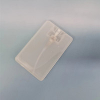 Offre Spéciale 20ml clair noir blanc carte bouteille de parfum 20ml en plastique transparent rechargeable bouteille plate fine brume