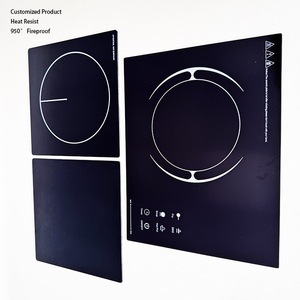 Bình thường độ dày cảm ứng nồi 4mm đen gốm thủy tinh chịu nhiệt Tempered hồng ngoại đung thủy tinh gốm tấm kính - Product Image 1