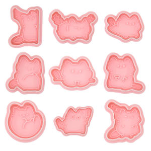 Mini-série Chatons : <span class=keywords><strong>Emporte</strong></span>-pièces 3D en forme de chat pour biscuits imprimés, pâte à <span class=keywords><strong>modeler</strong></span> DIY, modèle Y-40, emballage OPP - Product Image 6