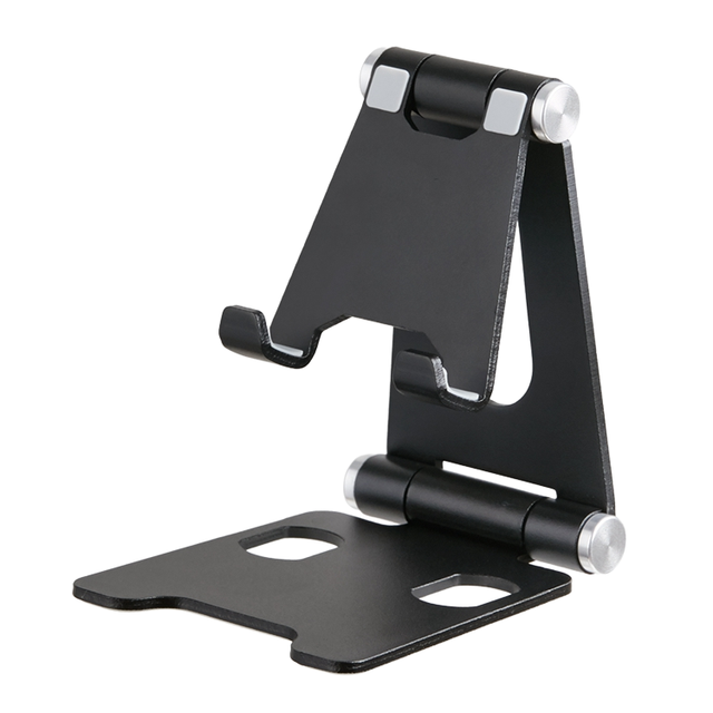Universal Desktop Adjustable Foldable Aluminum Alloy Mobile Phone Holder Portable Desk Metal Smart Cell Phone Stand for iphone