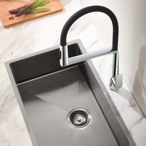 Robinet de cuisine en laiton à poignée unique moderne à montage sur pont mitigeur de lavabo en céramique à trou unique à induction sans contact dernier cri eau froide - Product Image 2