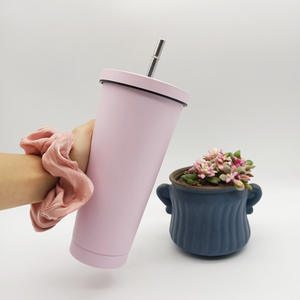 Gobelet isotherme en acier inoxydable Yongkang 750 ml à double paroi avec paille pour les voyages – Toutes les couleurs disponibles - Product Image 5