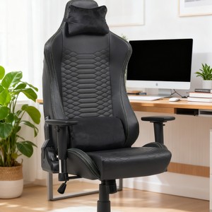 <span class=keywords><strong>Chaise</strong></span> de jeu <span class=keywords><strong>Razer</strong></span> avec soutien lombaire adaptatif (cuir EPU premium, coussins en mousse haute densité entièrement réglables) - Product Image 5