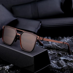 Lunettes de soleil carrées personnalisées pour hommes, UV400, polarisées, anti-éblouissement, verres TAC, emballage en boîte noire, My Ztt003 - Product Image 5