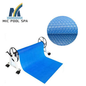 Manta térmica personalizada <span class=keywords><strong>para</strong></span> piscina, lámina de burbuja de aluminio Pe, resistente a rayos Uv - Product Image 4