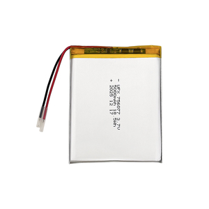แบตเตอรี่ลิเธียมโพลิเมอร์แบบชาร์จได้ ความจุสูง 3.7V 5000mAh รุ่น 756077 สำหรับการใช้งานแบบ Deep Cycle แบตเตอรี่ดิจิตอล - Product Image 1