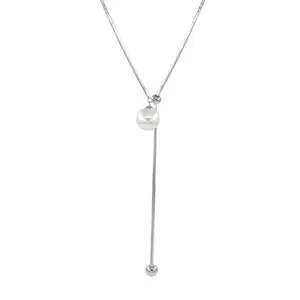 YH ~ estilo frío ~ collar largo de perlas pull-up para mujer 2023 diseño de nicho de gama alta elegante collar de Dama