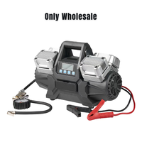 Équipement de récupération 4x4 AUS Compresseur d'air portable pour voiture 4 cylindres 12V 125PSI 1080W 330L/min Gonfleur de pneus rapide pour 4x4
