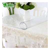 Nappe de table transparente en PVC Boligao, imperméable, anti-taches, facile à nettoyer, protection pour table de salle à manger, cuisine, bureau