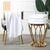 Serviette de Bain de Luxe Personnalisée en Coton Blanc de Qualité Supérieure, Douce et Absorbante, pour Salle de Bain