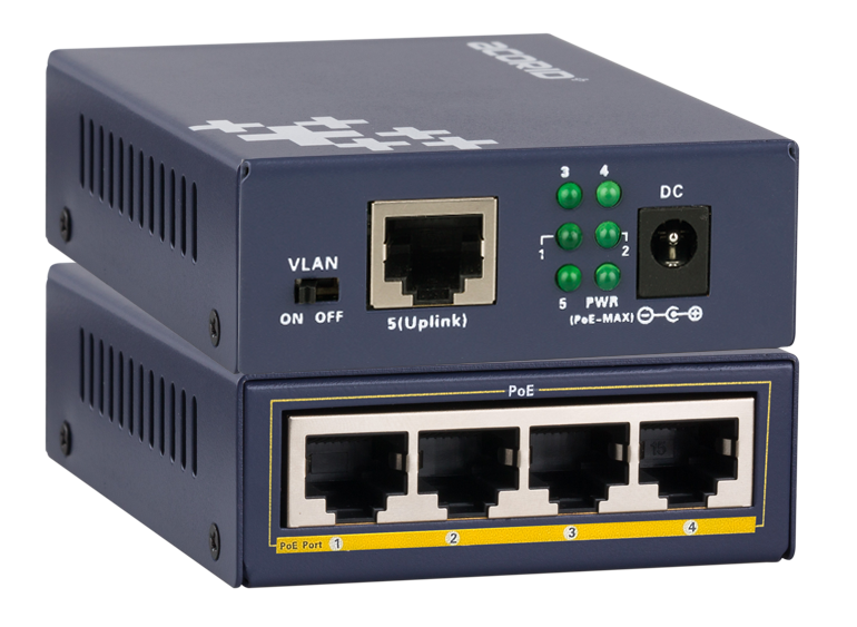 4 Port CCTV Network Ethernet PoE Switch 48V 10/100M for Hikvision IP Camera · image 4