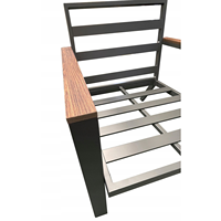 2025 populaire extérieur en aluminium jardin ensembles alliage patio ensemble patio aluminium courbe loisirs canapé ensemble