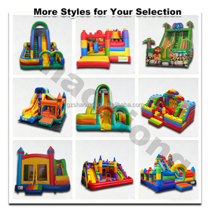 Castillos Inflables Comerciales para Exteriores, Brincolines Inflables para Niños, Combo <span class=keywords><strong>de</strong></span> Tobogán Inflable con Soplador - Product Image 6