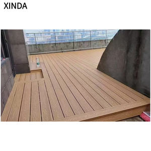 Trasporto libero 12X12 pollici legno di Acacia ad incastro piastrelle ponte per pavimenti esterni stile europeo per giardino Patio casa Decking - Product Image 3