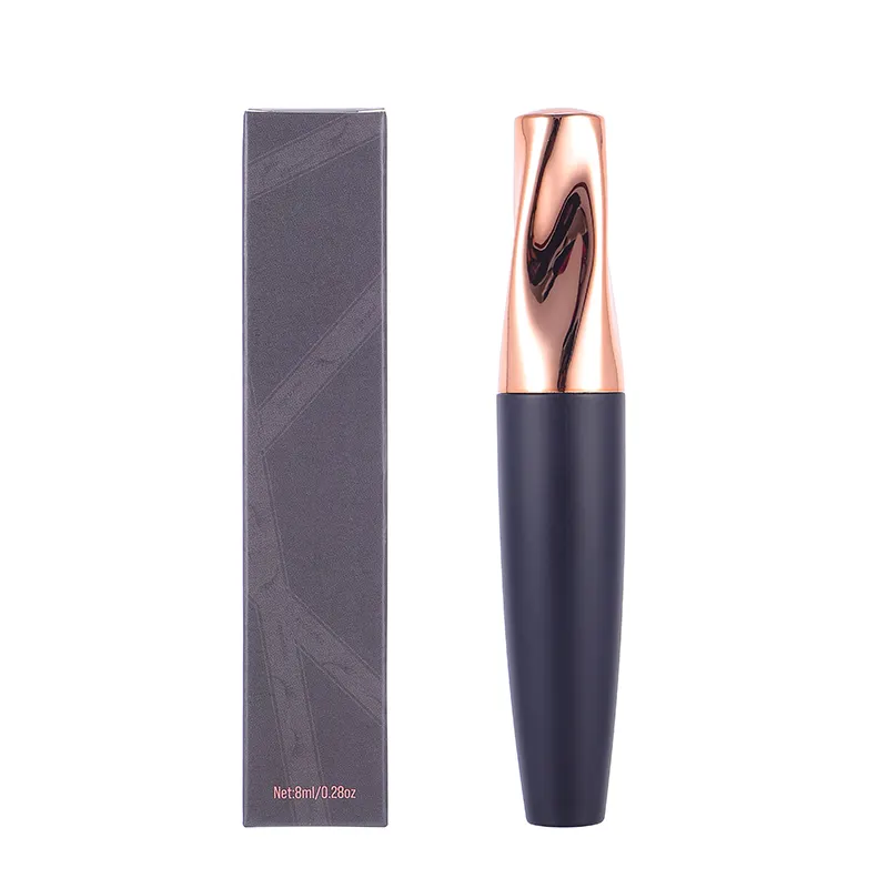 Atacado Eye Lash Curling Private Label Orgânico Vegan À Prova D' Água Grosso Volume 5D Silk Fiber Eyelash Mascara