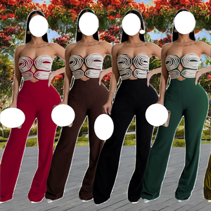 ZHEZHE Fitness respirant ventre contrôle <span class=keywords><strong>Midi</strong></span> tricoté solide été évider Tube une pièce combinaison décontractée pour les femmes - Product Image 2