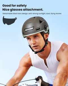 Casque de vélo intelligent pour adulte ILM à face ouverte avec contrôle automatique de la lumière LED d'avertissement, coque en PC, modèle <span class=keywords><strong>E3</strong></span>-12LS - Product Image 5