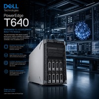 Serveur Tour Rackable PowerEdge T640 2-Socket Intel Xeon Scalable Gold Silver avec Support GPU pour Réseau d'Entreprise – En Stock