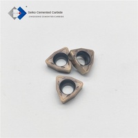 ZZJG Precision Engineering WCMX 040208FN Fraise en carbure cémenté monobloc avec revêtement Tialn pour tour CNC 62-68, Usine de Zhuzhou