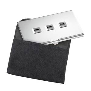 Tarjetero Elegante de Cuero PU con Cierre de Clip y Patrón Impreso para Uso en la Oficina - Product Image 2