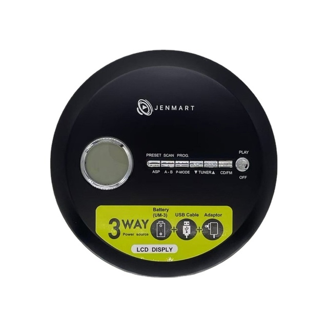 Personal Portable CD Player Discman CD/MP3 Music Audio Player with 3.5mm Earphone Jack