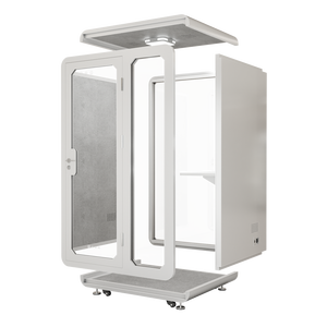 PYinC Bureau mobile simple pour travail privé Bureau d'ordinateur insonorisé silencieux avec espace privé - Product Image 3