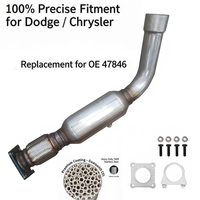 Convertisseur catalytique arrière pour Dodge Grand Caravan Chrysler Town & Country 3.3L 3.8L 2008-2010 OE 47846 5105445AC Kit de montage direct