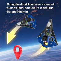 Avion RC AiJH avec évitement d'obstacles, maintien d'altitude, 360° °   Avion télécommandé RC Jet Flip Airplane, jouet volant, testé en conditions difficiles, avec piles incluses