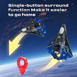 AiJH, устройство для предотвращения препятствий, радиоуправляемый самолет, удерживающий высоту 360 °, флип-самолет, перезаряжаемые батареи, летающий игрушечный реактивный радиоуправляемый самолет со светодиодными огнями - Product Image 2