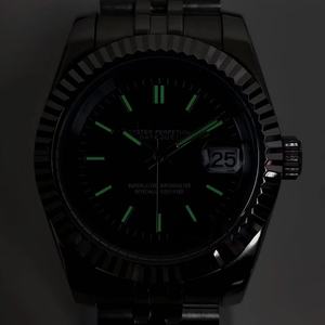 Montre étanche avec mouvement NH35, verre saphir, logo S, acier 316L, 36 mm, 39 mm, pour modèles <span class=keywords><strong>Seiko</strong></span> - Product Image 6