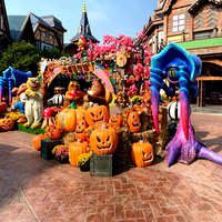 Modèle animatronique de monstre à un œil pour décorations d'Halloween en extérieur pour centres commerciaux, garderies publiques, zones résidentielles