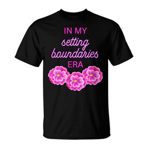 Camiseta con estampado de flores rosas de In My Setting Boundaries Era - Product Image 2