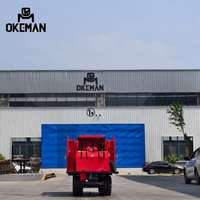 OKEMAN 1-Tonnen-Diesel-Raupendumper Landwirtschaftlicher Transporter Muldenkipper mit Motor, Pumpe und Getriebe - Hocheffizient und Anpassbar