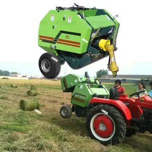 Automatische Hay Wet Biomass Stroh verpackung Mini Corn Silage Rund ballen presse Preis zu verkaufen