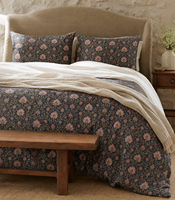Ensemble de housse de couette en coton pur à fleurs vertes sauge, quatre pièces, avec drap et taies d'oreiller pour maison rustique