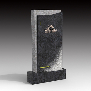 Pierres tombales et mausolée en cristal de luxe bleu Bahama en granit de Guangzhou pour animaux de compagnie - Product Image 2