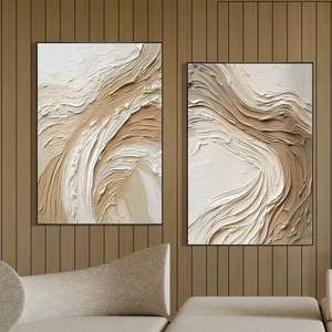 <span class=keywords><strong>Grande</strong></span> Decorazione per la Casa, Dipinto a Olio Astratto 3D con Texture per Soggiorno, Arte Murale su Tela per Progetti Alberghieri - Product Image 6