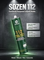 Colle de construction super résistante à prise rapide, non corrosive, sans perçage, SOZEN-112, clous liquides à usage général
