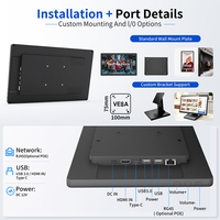 Tablette Android WiFi POE OEM 15,6 pouces, écran tactile IP65, signalisation numérique publicitaire pour centre commercial et restaurant