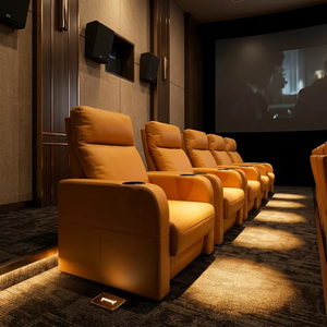 Fabricante produce muebles modernos para teatros comerciales, asientos VIP de cine fijos de cuero de lujo, y estructuras de madera maciza para el <span class=keywords><strong>hogar</strong></span>. - Product Image 3